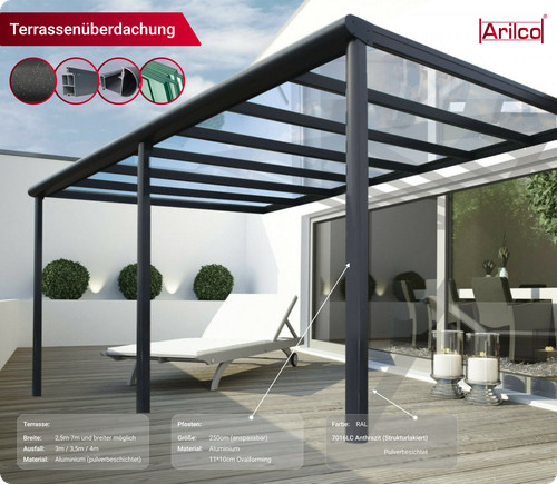 Terrassenüberdachung alu 12mm - terrassenüberdachung,